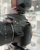 Câmera Nikon D3400 + Lente 18–55mm + Flash Godox | Seminovos