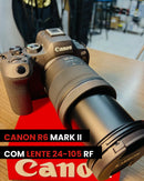 Câmera Canon R6 Mark II + 24-105mm RF – SEMINOVA