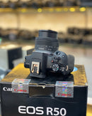Câmera Canon EOS R50 + Lente 18–45mm | Seminova