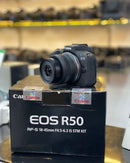 Câmera Canon EOS R50 + Lente 18–45mm | Seminova