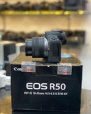 Câmera Canon EOS R50 + Lente 18–45mm | Seminova